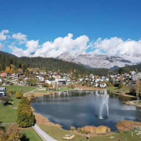 Lovely 1-Bedroom Vacation Studio Apartment With Pool And Sauna Laax Exteriör bild